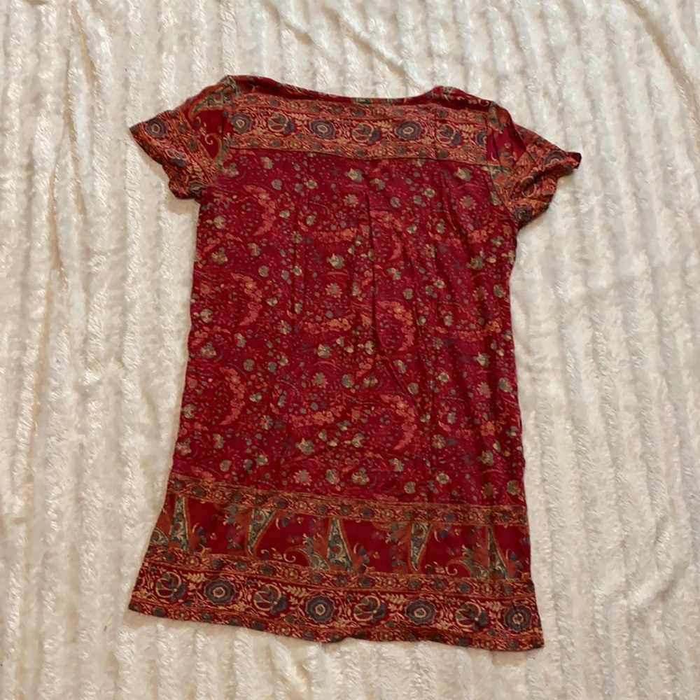 Lucky brand dress short sleeve super comfy hippy boho print with pockets… - Picture 6 of 10